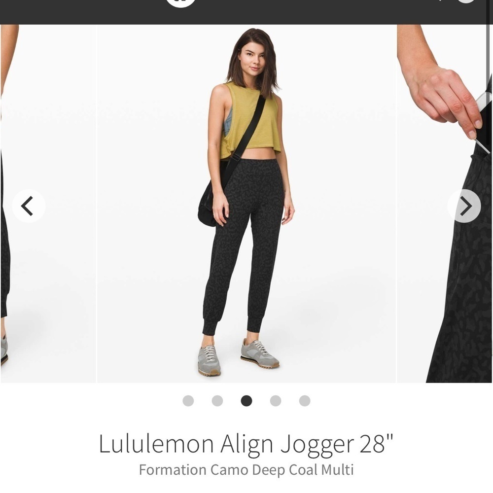 Lululemon Align Jogger 28" Formation Camo Deep Coal Multi